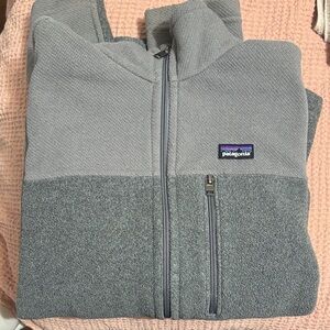 Patagonia Charcoal Full-Zip Fleece Jacket